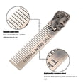 thumbnail image 3 of Professional Head Shape Beard Comb Set Portable Beard Oil Care Tool, 3 of 5