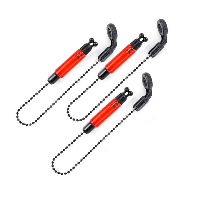 European Carp Fishing Swing Indicator Set - B2024 20g Red Soft Chain Bite Alarm with Flashing Light, Compact Durable Design for Beginners & Pros, All-in-One Tension Signal System for Enhanced Angling