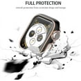 thumbnail image 3 of LAICAIW 4-Pack Case with Tempered Glass Screen Protector Compatible with Apple Watch Series 6/5/4/SE, Full Coverage HD Ultra-Thin Cover for iWatch 44mm, 3 of 6