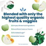 Amara Organic Apple Kale Fruit Bites, Baby & Toddler Snacks, No Added Sugar, Stage 3, 0.75 oz Bag