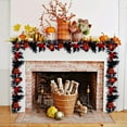 thumbnail image 2 of Artificial Maple Leaf Rattan Vine Fall Home Decoration Realistic Foliage For Thanksgiving Harvest Party Door Wall Hanging Display Photography Prop 39 Inches, 2 of 6