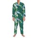 thumbnail image 3 of Balery Peacock And Flowers Pijama para Hombre de Dos Piezas con Manga Larga, Conjunto de Dormir y Descanso Suave con Bolsillos-XX-Large, 3 of 7