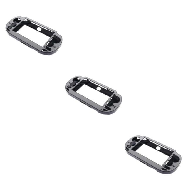 Tholdsy Cubierta de protección de piel de caja de plástico plateado cepillado de aluminio para ps vita Type1