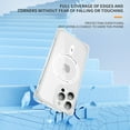 thumbnail image 6 of Frosted Four Corners Thickened Air Cushion for iPhone 13 Pro Max Case, 4 Corners Airbag Anti-Fall Magnetic[Compatible With Magsafe] Transparent Bracket Case Camera Protection Cover,White, 6 of 7