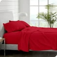 thumbnail image 3 of Bare Home  Polar Fleece Deep Pocket Sheet Set Red King, 3 of 5