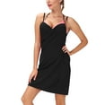 thumbnail image 6 of SAYFUT Women's Plus Size Swimsuit Cover ups Swimwear Spaghetti Strap Long Dress Sexy Backless Deep V-Neck Beachwear Bikini Wrap, 6 of 6