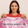 thumbnail image 4 of Silk Zip On Fitted Sheets Cal King Size 72X84 - Includes 2 Zip On Sheets +1 Bottom Fitted Base - Fit's 16” In Deep Pocket - Easy to Use,Soft,Smooth -Fitted Sheet -Babypink - Color, 4 of 9