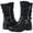 Black, variant on GLOBALWIN Women's Fall Fashion Biker Boots Mid Calf Boots for Women Brown 10M