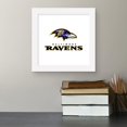 thumbnail image 3 of Gallery Pops NFL Baltimore Ravens - Primary Mark Logotype Wall Art, White Framed Version, 12" x 12", 3 of 5