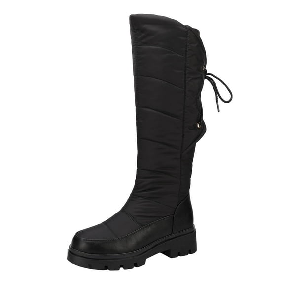 Women Boots Winter Flat Thick Knee-High Warm Knight Snow Boot
