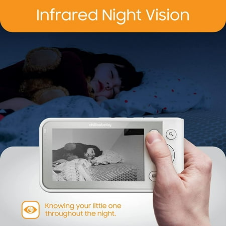 Chillax - Giraffe Pro WiFi Baby Monitor with Gooseneck Camera and 4.3" Parent Unit - White
