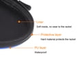 thumbnail image 5 of Uxcell Table Tennis Racket Case Ping Pong Paddle Case Hard Cover Container Bag Gourd Shape, Blue, 5 of 6