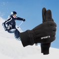 thumbnail image 1 of ¡Última Oportunidad de Ahorro!, Guantes cálidos de invierno Shaker Fleece gruesos guantes acolchados a prueba de viento guantes deportivos para montar al aire libre Akmoler, 1 of 6