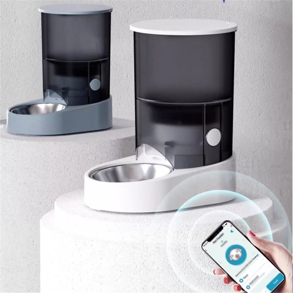 Cat Food, Dog Food Feeder, Automatic Feeder, Timed and Quantified Pet Feeding Machine