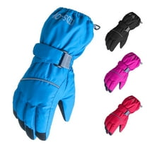 Kids Ski Mittens, Waterproof Snow Thinsulate Mittens Toddler Warm Winter Ski Snow Gloves with String for Boys Girls