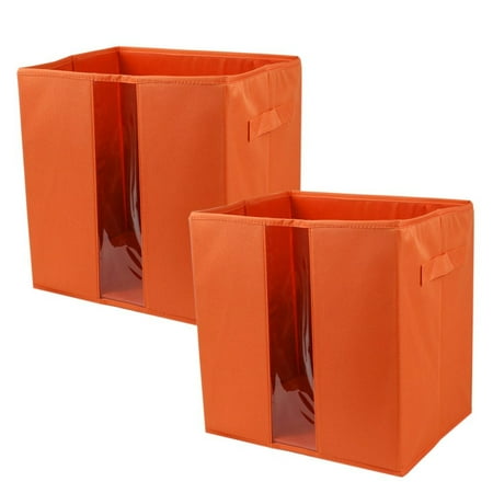 2 X Foldable Canvas Storage Cubes Collapsible Cabinet Closet Bins 2 X Foldable Canvas Storage Cubes Collapsible Cabinet Closet Bins Folding Toy