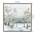 thumbnail image 3 of Amanti Art Snowy Winter Trees Framed Canvas Wall Art Print, 3 of 7