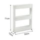 thumbnail image 4 of Estante de almacenamiento delgado Carro Gap Rack Carro deslizante delgado con ruedas Baño Sala de estar Herramientas de almacenamiento para el hogar Blanco 3 capas Macarena Estante de almacenamiento delgado, 4 of 7