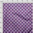 thumbnail image 3 of oneOone Polyester Spandex Fuschia Pink Fabric Check Dress Material Fabric Print Fabric By The Yard 56 Inch Wide, 3 of 4