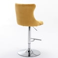thumbnail image 5 of Velvet Barstools - Adjustable Seat Height - Pub and Home Ambiance - Comfortable Design, 5 of 7