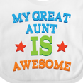 thumbnail image 4 of Inktastic My Great Aunt is Awesome Boys or Girls Baby Bib, 4 of 4
