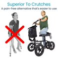 thumbnail image 4 of Andador de rodilla todoterreno Vive Mobility para lesiones en los pies - Muleta con ruedas para adultos con pierna rota, ideal para cirugía, fractura de pie y lesión de tobillo - Ayuda para arrodillar, 4 of 5