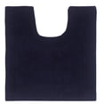 thumbnail image 2 of Home Weavers Luxury Bathroom Rug Toilet Rugs U Shaped Contour, Thick Toilet Rug, Non-Slip Contour Mat for Bathroom Rug,100% Cotton Soft, Absorbent Water, Machine Washable, 20"x20" Contour, Navy, 2 of 4
