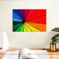 thumbnail image 3 of Elephant Stock Multicolored Umbrella Wall Art - Horizontal Canvas Wall Art - Living Room Wall Decor - Decor Elements Canvas - Red And Yellow Decor - 12" x 8", 3 of 8