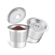 YOTQUSKI 2 Pcs K Cup Reusable, Refillable K Cups for Keurig, K Cup Filters, Food Grade Stainless Steel, Insulated Against the Heat, Easy Clean Mesh Filter