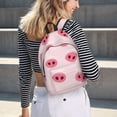 thumbnail image 6 of Yiaed Cute Pig Nose Print Backpack, Premium Laptop Backpack, Travel Backpack for Women, Lightweight Backpacks, Comfortable Back Pack-Small, 6 of 7