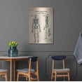 thumbnail image 4 of Luxe Metal Art 'Anatomical Skeleton Blueprint Patent Parchment' Metal Wall Art, 24"x36", 4 of 9