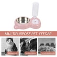 thumbnail image 2 of BESTYASH Comedero Para Mascotas Doble Función En Rosa Con De Y, 2 of 8