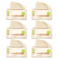 thumbnail image 1 of 6 paquetes de papel de pulpa de bambú natural, toallas de papel para el hogar, servilletas de papel con extracción para el hogar, restaurantes y hoteles., 1 of 8
