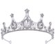 thumbnail image 1 of BRIGHTFUFU Tiara de boda para mujer, corona de diamantes de imitación, corona de novia para boda, tocado para cumpleaños, 1 of 7