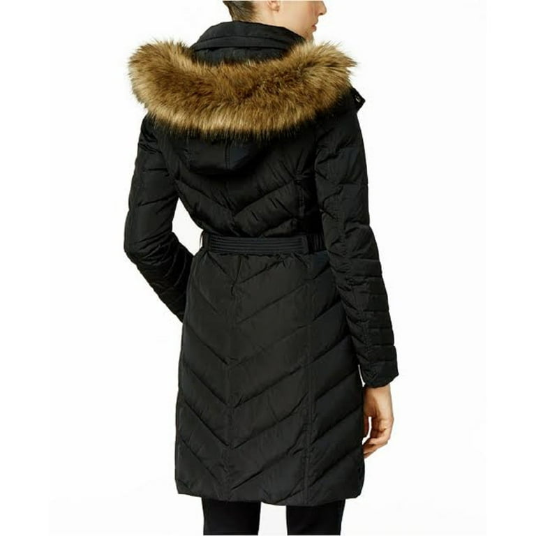 Michael Kors Down Coat with Zipper Chest Pockets