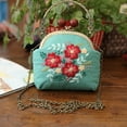 thumbnail image 3 of Coofit Embroidery Coin Purse Kit: DIY Cross Stitch Kit Shoulder Handbag Crossbody Bag, 3 of 10
