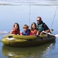thumbnail image 2 of Airhead Angler Bay 4 Person Inflatable Fishing Boat Lake Pond Raft Float, Green, 2 of 2