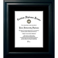 thumbnail image 2 of Campus Images SBBG001810 8 x 10 in. Satin Certificate Frame with Black & Gold Mats, Black, 2 of 3