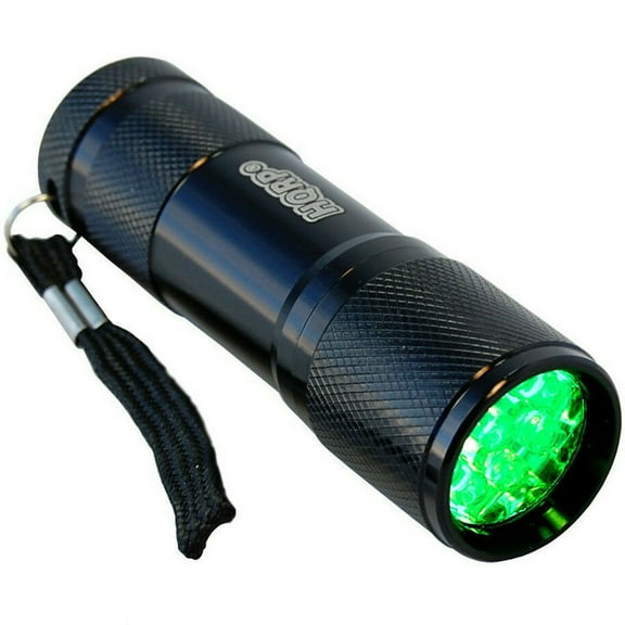 HQRP Pocket Green Light Flashlight 9 LEDs for Emergency Glove-Box / Readiness Kits
