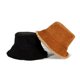 thumbnail image 2 of Sombrero de pescador de pana para mujer, sombrero de cubo grueso y cálido, sombrero de cubo reversible Sherpa, 2 of 5