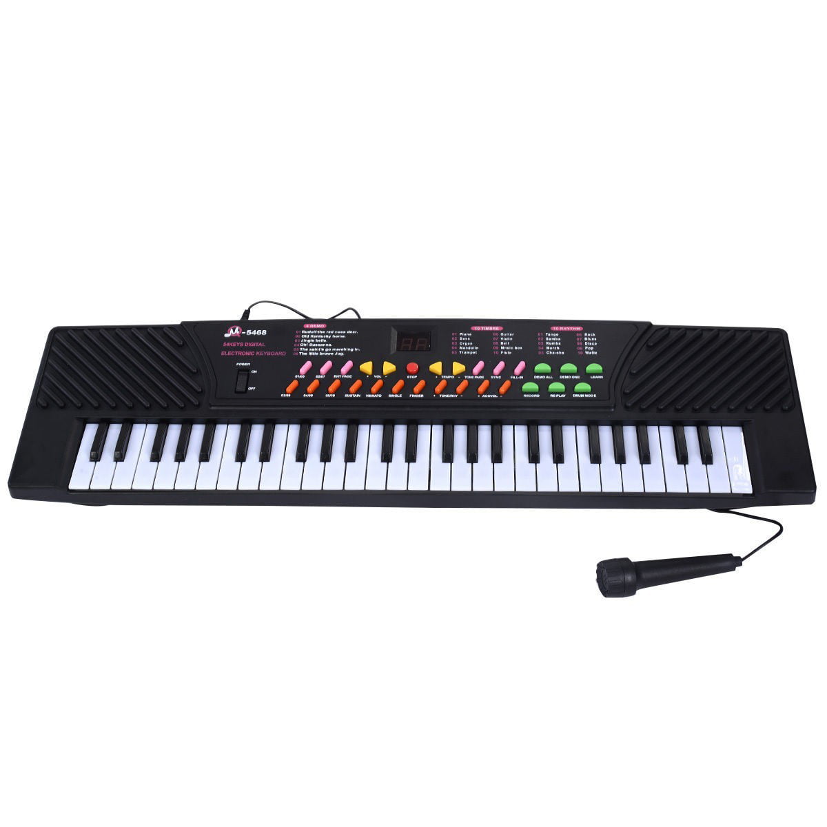 54 Keys Music Electronic Keyboard Kid Electric Piano Organ W/Mic & Adapter 2020 