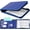Dark Blue, variant on 7 Ring Fireproof Business Checkbook Binder with Zipper 1.5 Inch D Rings Check Binder 9 x 13 Inch Checks 600 Sheets Capacity in Storage Organizer for Office Storage(Dark Blue)