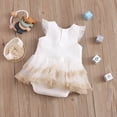 thumbnail image 3 of Coerni Baby Girls Carnival Birthday Outfit New Born Lace Tulle Romper Princess Tutu Dress Headband Photo Shoot Clothes, 3 of 9