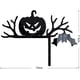 thumbnail image 3 of Decoraciones para puertas de Halloween, 1 pieza de madera con forma de calabaza, fantasma, bruja, letrero para esquinas de puertas de Halloween, adorno para el hogar, la oficina, festival, decoración, 3 of 7