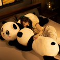 thumbnail image 2 of Peluche de oso Panda para niñas, muñeco de peluche grande de 60/80cm, animales de juguete, almohada de dibujos animados Kawaii, regalos para amantes de los niños, 2 of 4
