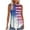 White-2, variant on VerPetridure American Flag Print Tank Tops Women USA Stars Stripes Patriotic T Shirt Summer Loose Vest Tees