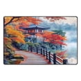 thumbnail image 2 of Ryvnso Autumn Lake Scene Area Floor Mat Non-Slip Carpet Soft Rugs Doormats 60" x 39", 2 of 7