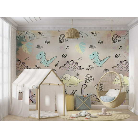 Muravie Cute Dinosaurs Kids Wallpaper