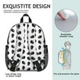 thumbnail image 5 of Snowy Owl Print Waterproof Backpack for Students - Ergonomic & Adjustable School Bag with Padded Straps, 5 of 6