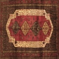 thumbnail image 1 of Ahgly Company Indoor Square Persian Brown Traditional Area Rugs, 4' Square, 1 of 4